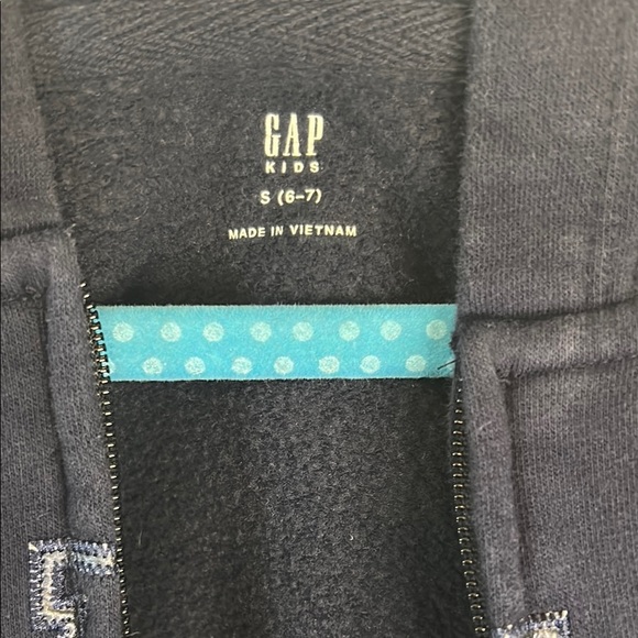 GAP Blue Hooded Sweatshirt with Logo - Picture 3 of 4